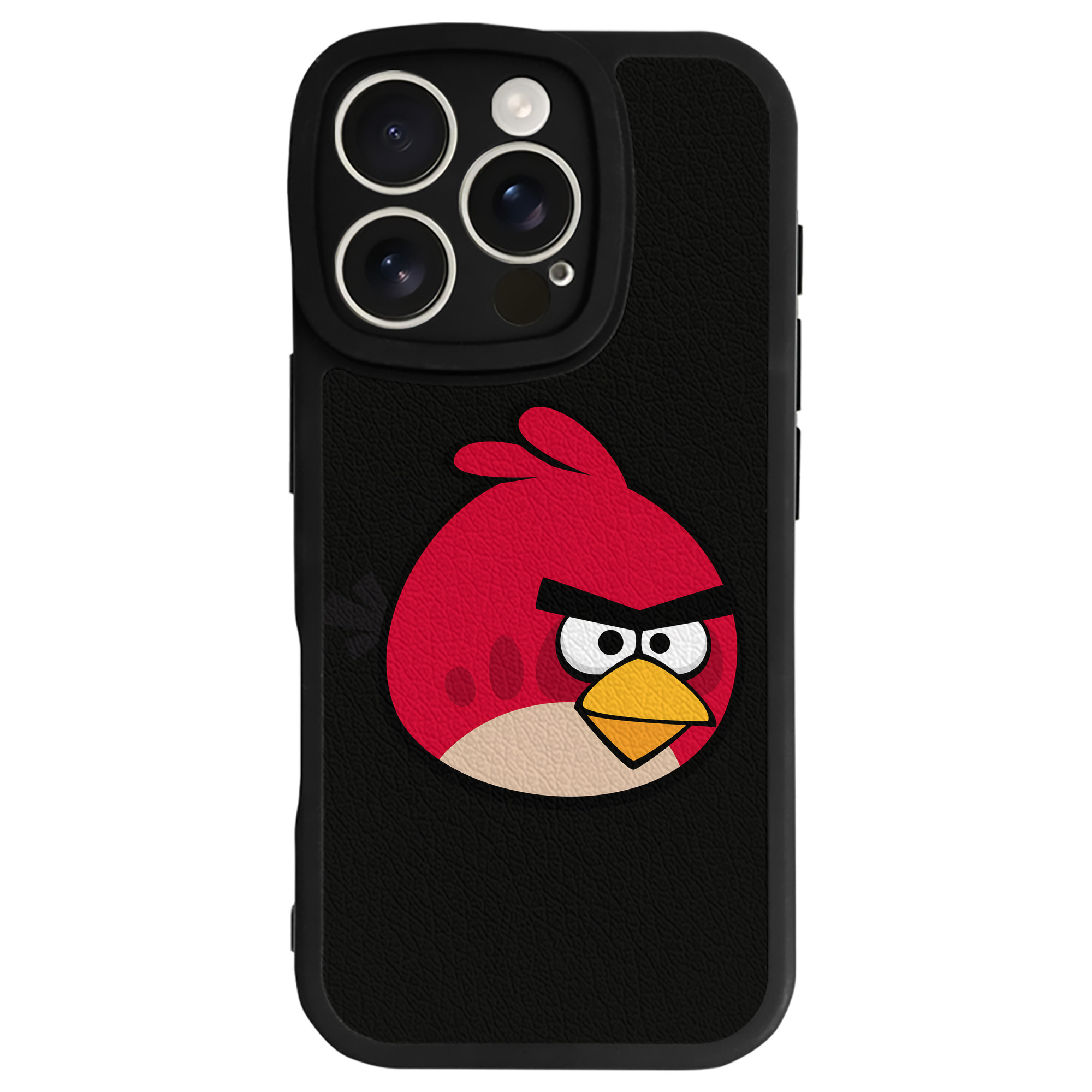 （画像用） Angry Birds アングリーバード 【iPhone 16シリーズ対応】シリコンスマホケース（レザー調） 材質：シリコン